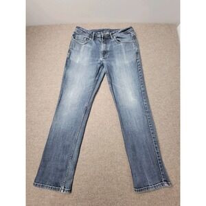 Buffalo Jeans Men 34x32 (33X30.5) Bootcut Blue Stretch David Bitton Denim
